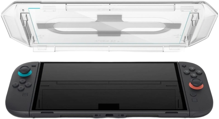 Szkło hartowane Spigen Glas.TR EZ FIT do Nintendo Switch 2 2szt. Transparent (8800283312881) - obraz 5