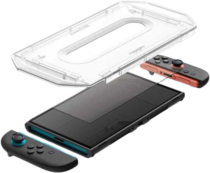 Szkło hartowane Spigen Glas.TR EZ FIT do Nintendo Switch 2 2szt. Transparent (8800283312881) - obraz 6