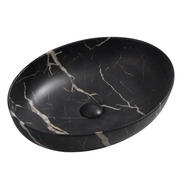 Раковина накладна MIXXUS PREMIUM ELLIPSE-0102 MARBLE 515х400х130mm (MP6552) - Фото 1 Раковина накладна MIXXUS PREMIUM ELLIPSE-0102 MARBLE 515х400х130mm (MP6552) - изображение 1