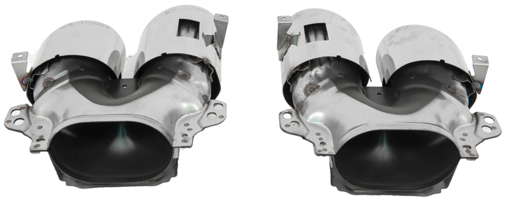 Задний диффузор с насадками выхлопа GLE53 Black для Mercedes GLE W167 2018-2026 гг - Фото 4 Задний диффузор с насадками выхлопа GLE53 Black для Mercedes GLE W167 2018-2026 гг - изображение 4
