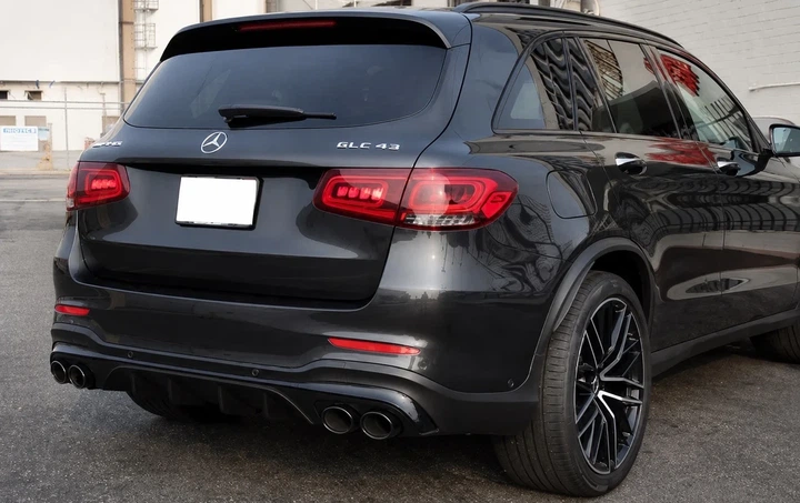 Задний диффузор с насадками дизайн AMG43 для Mercedes GLC X253 2015-2022 гг - изображение 3