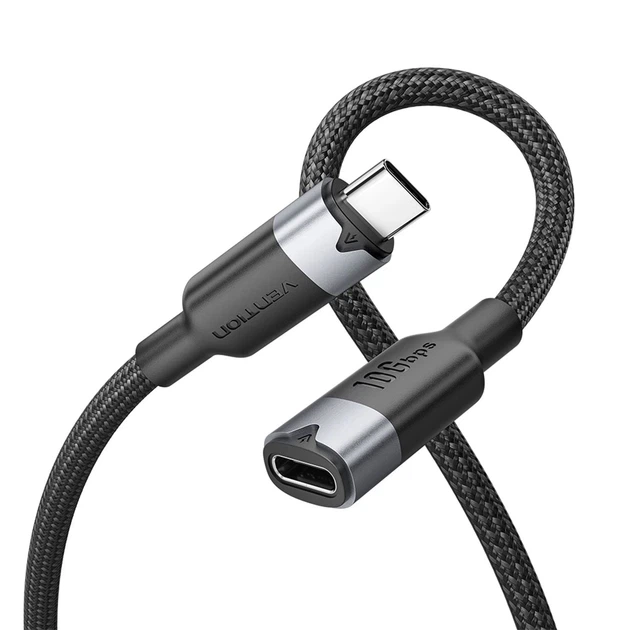 Кабель Vention USB Type-C – USB Type-C 0,5 м 100 Вт Black (TRFBD) - зображення 2