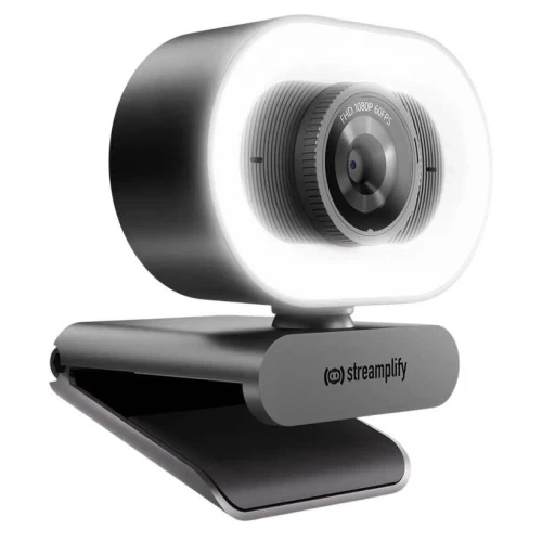 Веб-камера Streamplify CAM PLUS-FHD-2M60-LIGHT, Black, 1920x1080 / 60 fps, 1/3' CMOS, стереомікрофон, автофокус, кут огляду 80°, кільцева лампа з трьома режимами колірної температури, кришка зсуву, магнітна підставка, USB 2 м (SPCW-CLFH221.11 - Фото 3 Веб-камера Streamplify CAM PLUS-FHD-2M60-LIGHT, Black, 1920x1080 / 60 fps, 1/3' CMOS, стереомікрофон, автофокус, кут огляду 80°, кільцева лампа з трьома режимами колірної температури, кришка зсуву, магнітна підставка, USB 2 м (SPCW-CLFH221.11 - зображення 3