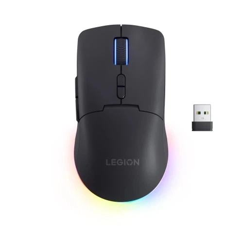 Миша бездротова Lenovo Legion M220, Black, Bluetooth / USB 2.4GHz / Type-C, оптична, 400 - 5000 dpi, RGB підсвічування, 7 кнопок, акумулятор (GY51U28359) - Фото 1 Миша бездротова Lenovo Legion M220, Black, Bluetooth / USB 2.4GHz / Type-C, оптична, 400 - 5000 dpi, RGB підсвічування, 7 кнопок, акумулятор (GY51U28359) - изображение 1
