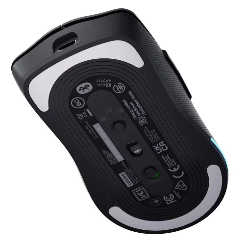 Миша бездротова Lenovo Legion M220, Black, Bluetooth / USB 2.4GHz / Type-C, оптична, 400 - 5000 dpi, RGB підсвічування, 7 кнопок, акумулятор (GY51U28359) - Фото 5 Миша бездротова Lenovo Legion M220, Black, Bluetooth / USB 2.4GHz / Type-C, оптична, 400 - 5000 dpi, RGB підсвічування, 7 кнопок, акумулятор (GY51U28359) - изображение 5