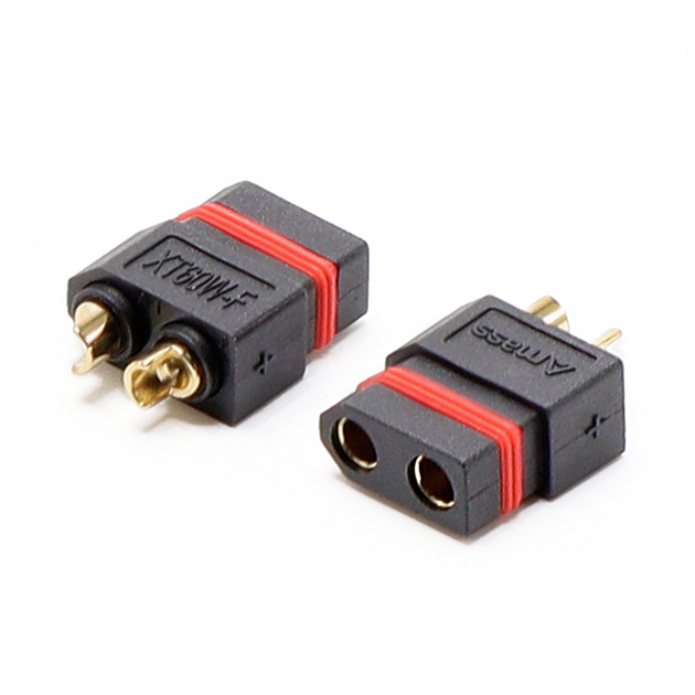 Разъём питания Amass XT60W-F BLK силовой / герметичный / 2 pin мама / чёрный - Фото 1 Разъём питания Amass XT60W-F BLK силовой / герметичный / 2 pin мама / чёрный - изображение 1