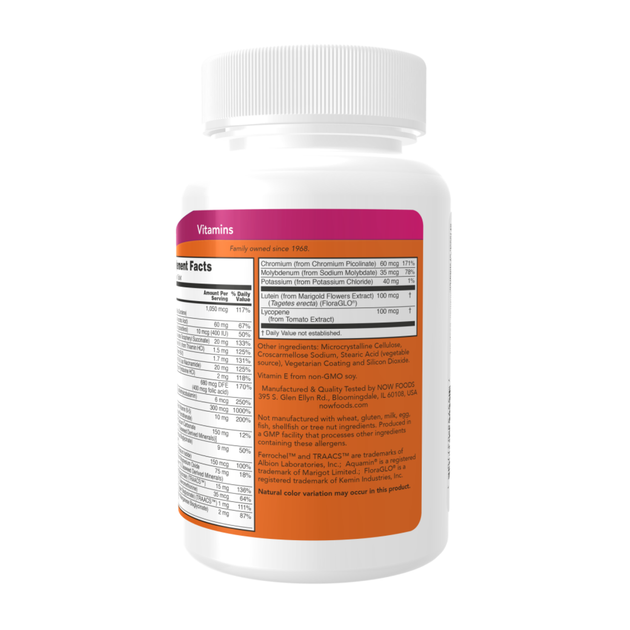 Витамины Daily Vits Multi Vitamin Mineral Now Foods 100 таблеток - изображение 3