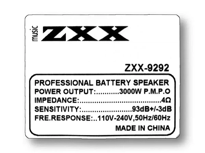 Акустична переносна колонка ZXX-9292 200 Вт 10" 72х43х34 см TWS/FM/USB/TF/SD/BT/REC/EQ/LED/2MIC/ДК - изображение 6