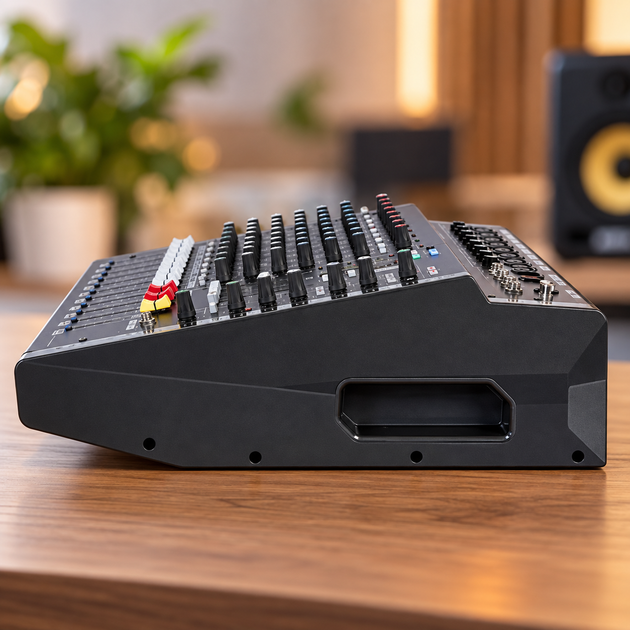 Аудіо мікшер 8 канальний Mixer BT 808D 8CH / Звуковий пульт-мікшер підсилювач з 16-бітним процесором - зображення 3