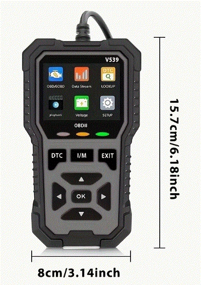 Автомобильный сканер OBD2 V539 Модель 2026 года - изображение 2