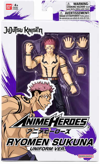 Аниме фигурка Bandai Anime Heroes Jujutsu Kaisen Ryomen Sukuna Uniform Ver. 17 см - Фото 4 Аниме фигурка Bandai Anime Heroes Jujutsu Kaisen Ryomen Sukuna Uniform Ver. 17 см - изображение 4