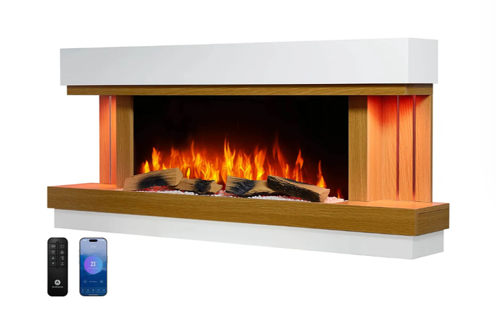 Електрокамін ArtiFlame Sogne AF52 — 3D-ефект полум’я, обігрів до 30 м², Wi-Fi - зображення 2