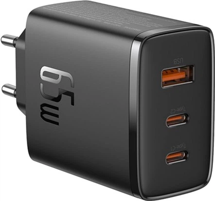 Сетевое зарядное устройство Baseus Cube Pro Fast Charger 2C+U 65W EU Cluster Black (P10152301113-00) - изображение 13