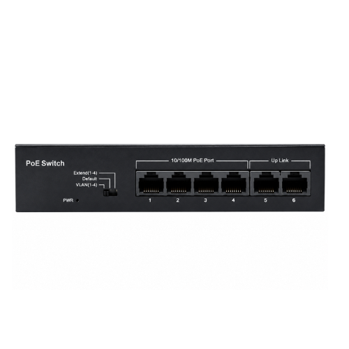Коммутатор Hedy HY4H2-48 неуправляемый настольный 6 портов PoE AC100-240В - изображение 3