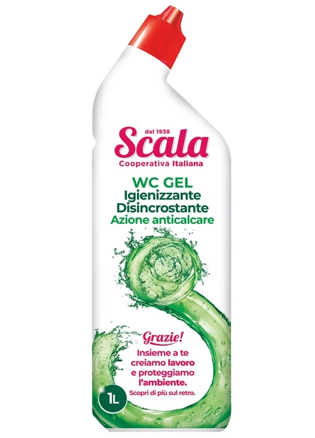 Гель для прибирання туалету з антивапняковим ефектом і ароматом хвої SCALA WC gel Disincrostante 1000 ml