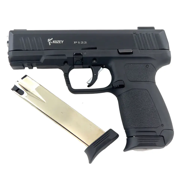 Стартовый пистолет Kuzey P122 black, с доп. магазином (Springfield Armory Echelon) - изображение 4