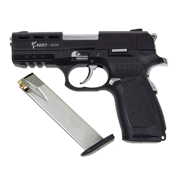 Стартовый пистолет Kuzey S320 black, с доп. магазином (SIG Sauer P365) - изображение 2