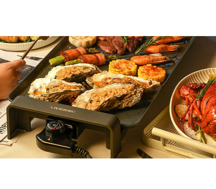 Електрогриль Xiaomi Liven Multi-functional Electric Barbecue Grill Pan, Black (KL-J4726) - изображение 4