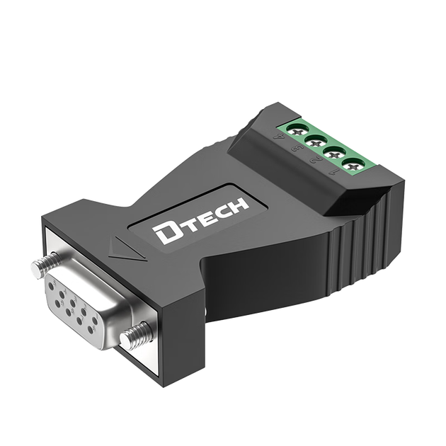 Пасивний перетворювач DTECH RS232 на RS485, промисловий клас, послідовний двонаправлений перетворювач, протокол передачі та зв'язку, конвертер захисту від блискавки DT-9001 - зображення 4
