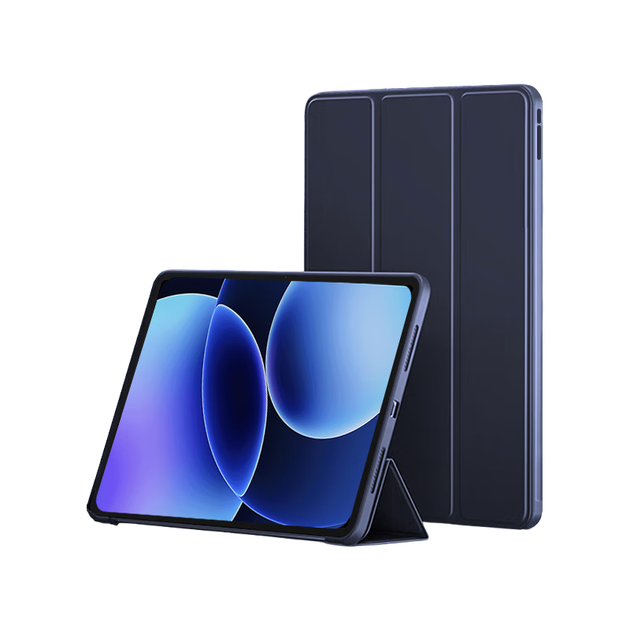 Чехол для планшета Xiaomi Pad 8/8 Pro A Little Flower Dark Blue - изображение 4