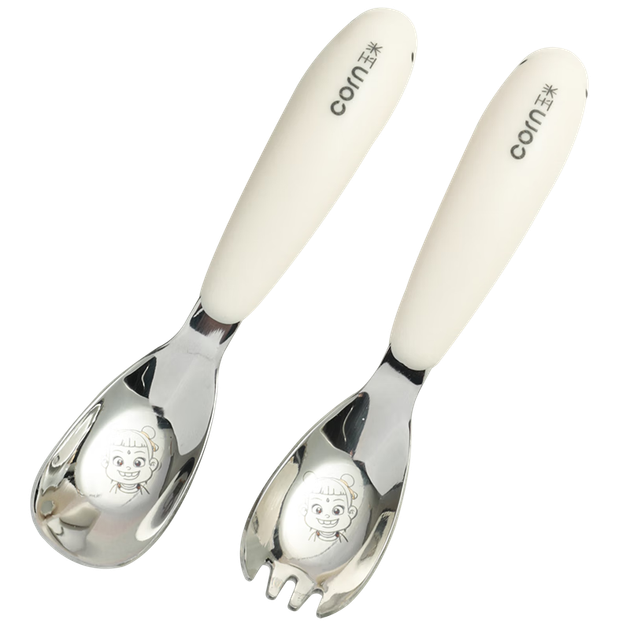 Детские столовые приборы Corn из стали 316L с футляром - Фото 4 Детские столовые приборы Corn из стали 316L с футляром - изображение 4