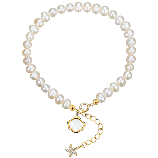 Срібний браслет Qlady Freshwater Pearl для жінок, розкішний високоякісний вигляд, справжня перлова нитка, подарунок на день народження - Фото 4 Срібний браслет Qlady Freshwater Pearl для жінок, розкішний високоякісний вигляд, справжня перлова нитка, подарунок на день народження - зображення 4
