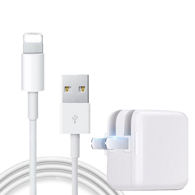 Зарядный кабель DiyiGongfang для Apple, кабель для быстрой зарядки, подходит для iPhone 13/14 Pro Max/12/Xs/XR/iPhone, 2-метровый кабель + комплект для быстрой зарядки 12 Вт. - изображение 4