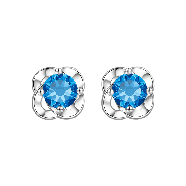 Серьги-гвоздики MANHE S999 из стерлингового серебра в виде четырехлистного клевера для женщин, новая модель 2026 года, подарок на день рождения для подруг. - Фото 4 Серьги-гвоздики MANHE S999 из стерлингового серебра в виде четырехлистного клевера для женщин, новая модель 2026 года, подарок на день рождения для подруг. - изображение 4