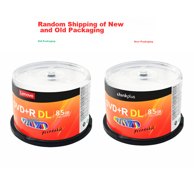 Чистые DVD+R диски Lenovo DL/записываемые диски, скорость 8x, 8,5 ГБ, серия «Архивное производство для внутреннего рынка», 50 штук в упаковке, можно распечатать. - Фото 5 Чистые DVD+R диски Lenovo DL/записываемые диски, скорость 8x, 8,5 ГБ, серия «Архивное производство для внутреннего рынка», 50 штук в упаковке, можно распечатать. - изображение 5