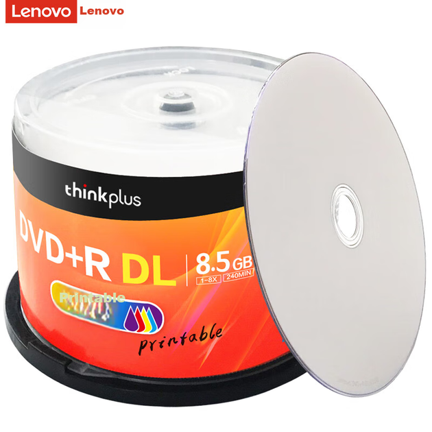 Чистые DVD+R диски Lenovo DL/записываемые диски, скорость 8x, 8,5 ГБ, серия «Архивное производство для внутреннего рынка», 50 штук в упаковке, можно распечатать. - Фото 6 Чистые DVD+R диски Lenovo DL/записываемые диски, скорость 8x, 8,5 ГБ, серия «Архивное производство для внутреннего рынка», 50 штук в упаковке, можно распечатать. - изображение 6