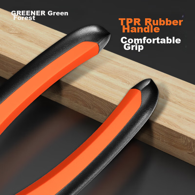 Набір побутових плоскогубців GREENER з 3 предметів: кусачки для дроту Tiger Steel, голкогубці, діагональні кусачки, електричні інструменти з економним зчепленням - зображення 6