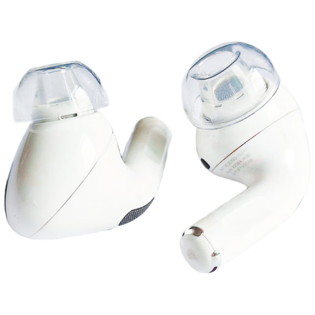 Насадки и колпачки для наушников KOVOL, совместимые с Apple AirPods Pro 1/2 и первого/второго поколений, силиконовые нескользящие прозрачные защитные чехлы для наушников [средний размер], 1 пара. - изображение 4