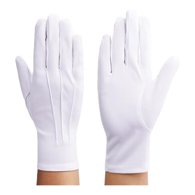 Рукавички Minggu Etiquette White з трьома ребрами для службових операцій, військового параду, охорони, 10 пар, CW345756 - Фото 4 Рукавички Minggu Etiquette White з трьома ребрами для службових операцій, військового параду, охорони, 10 пар, CW345756 - изображение 4
