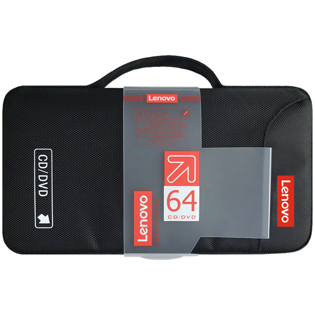 Автомобільний чохол для зберігання компакт-дисків Lenovo, тримач для CD/DVD дисків, тканина Оксфорд, 64 предмети, органайзер для домашнього зберігання - изображение 4
