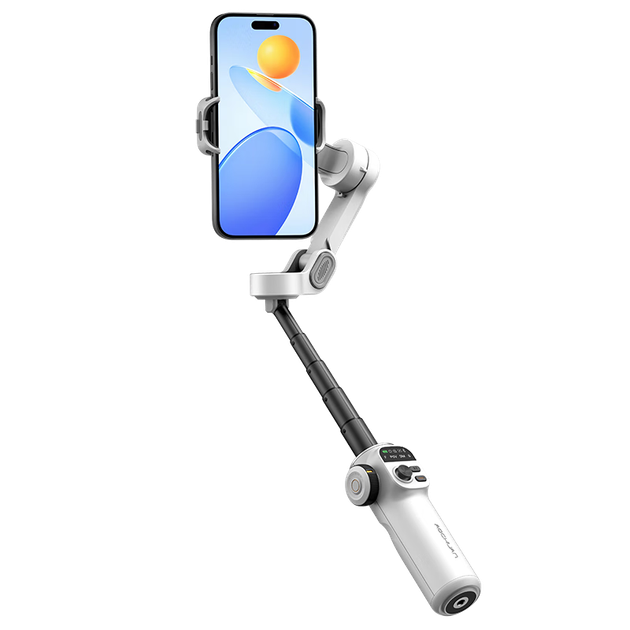 Стабилизатор для смартфона Aochuan X2, трехкоординатный ручной гироскоп, стабилизация изображения, отслеживание лица, прямая трансляция, видеосъемка, танцы, путешествия, видеоблог, селфи-палка, многофункциональный белый комплект. - Фото 4 Стабилизатор для смартфона Aochuan X2, трехкоординатный ручной гироскоп, стабилизация изображения, отслеживание лица, прямая трансляция, видеосъемка, танцы, путешествия, видеоблог, селфи-палка, многофункциональный белый комплект. - изображение 4