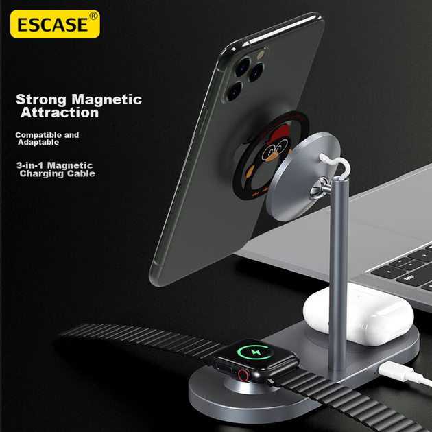 Бездротове зарядне магнітне кільце MagSafe, підставка для телефону, магнітна наклейка на задню панель із присоском, сумісна з Apple, Huawei, Xiaomi, OPPO, Samsung, ES-JAZZ, чорний - Фото 10 Бездротове зарядне магнітне кільце MagSafe, підставка для телефону, магнітна наклейка на задню панель із присоском, сумісна з Apple, Huawei, Xiaomi, OPPO, Samsung, ES-JAZZ, чорний - зображення 10