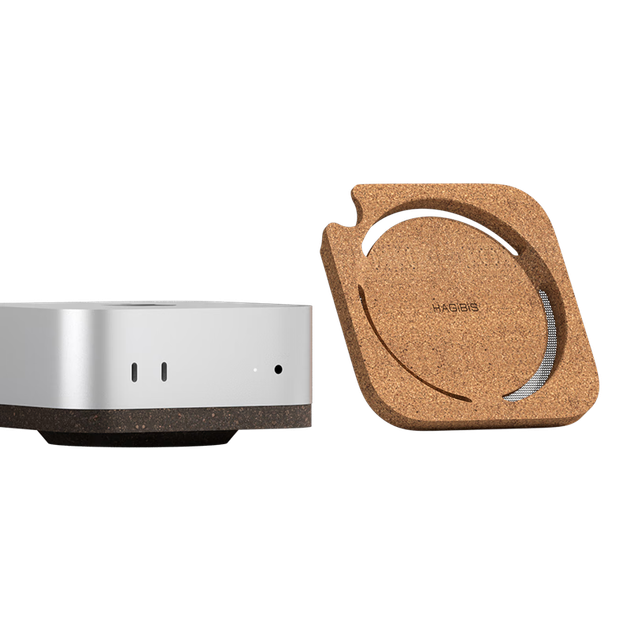 Пылезащитная подставка Haibeisi с пробковой подставкой для охлаждения Mac mini M4/M4 Pro Mini Stack Accessories - изображение 4