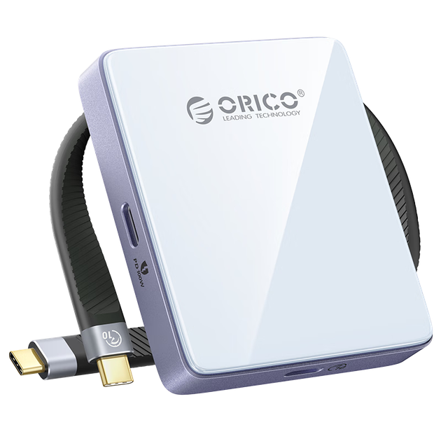 Магнітний корпус для жорсткого диска ORICO, корпус для SSD 2230/2242 для M.2 NVMe, сумісний з iPhone 17, ноутбуками, розширенням, електронним мішком для сечі, AP42P кольору Star Sea Blue - зображення 4