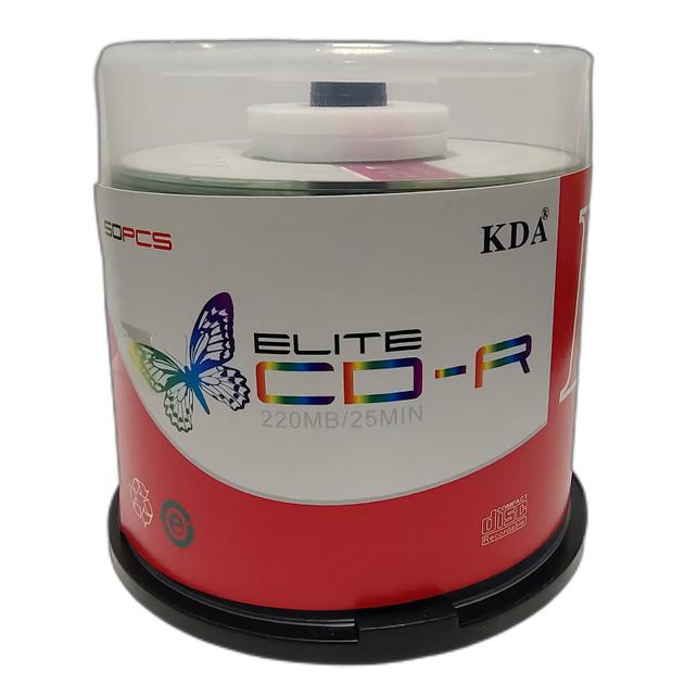 KDA Трехдюймовый 8-сантиметровый компактный CD-R диск, 220 МБ, 24X, серия Archive, чистые диски, записываемые диски, записываемые носители, 50 штук в упаковке - изображение 4