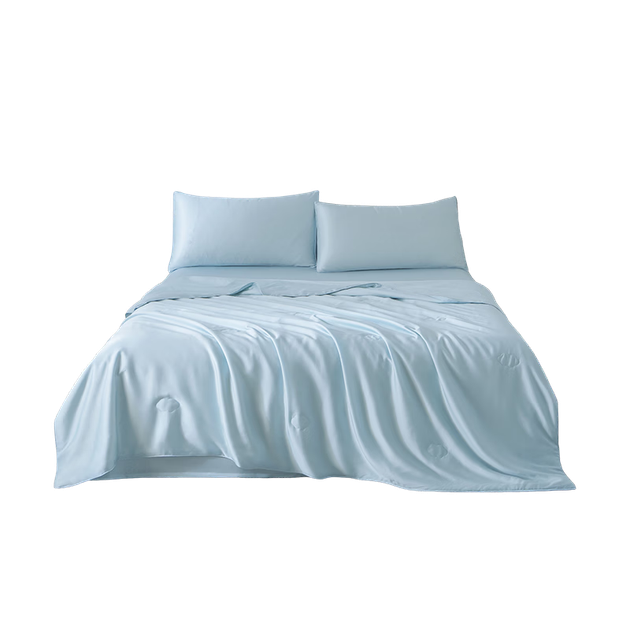 Ковдра JD Jingzao Mulberry Silk, літня охолоджувальна ковдра Lenzing Tencel з кондиціонером, 100% шовкова охолоджувальна ковдра 2x2,3 м - зображення 4