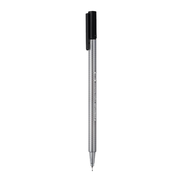 Ручка STAEDTLER з голчастим наконечником, волокнистий наконечник 0,3 мм, чорнило на водній основі, що змивається, швидковисихаюча, контурна ручка для художнього малювання, базова комплектація, чорна, 5 шт., 334-9 - Фото 4 Ручка STAEDTLER з голчастим наконечником, волокнистий наконечник 0,3 мм, чорнило на водній основі, що змивається, швидковисихаюча, контурна ручка для художнього малювання, базова комплектація, чорна, 5 шт., 334-9 - изображение 4