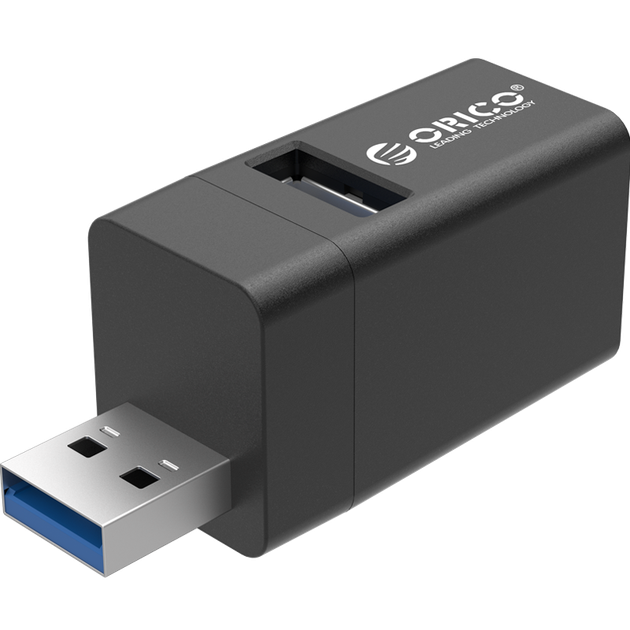 ORICO USB Hub MINI, трипортова док-станція розширення, багатоінтерфейсний адаптер для прямого підключення, чорний - Фото 4 ORICO USB Hub MINI, трипортова док-станція розширення, багатоінтерфейсний адаптер для прямого підключення, чорний - зображення 4