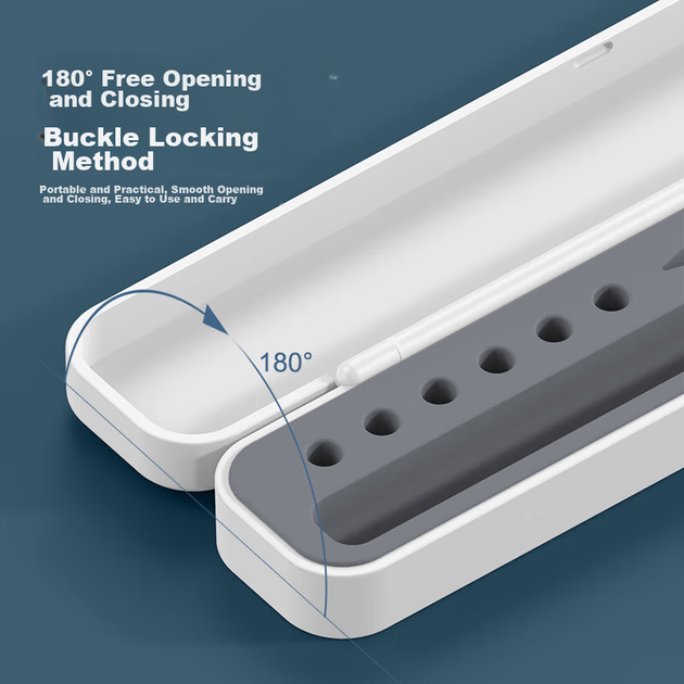 Чехол для стилуса ESCASE с конденсатором, подходит для хранения стилуса Apple Pencil второго поколения, защитный чехол для сенсорного экрана, чехол для хранения и защиты наконечника стилуса Huawei M-Pencil, серый. - Фото 11 Чехол для стилуса ESCASE с конденсатором, подходит для хранения стилуса Apple Pencil второго поколения, защитный чехол для сенсорного экрана, чехол для хранения и защиты наконечника стилуса Huawei M-Pencil, серый. - изображение 11