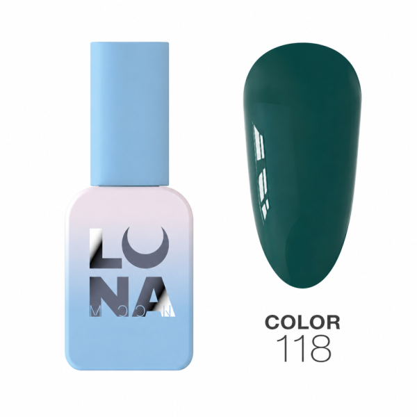 Гель-лак Luna Color Gel 118 насыщенный изумрудно-зеленый 8 мл - Фото 1 Гель-лак Luna Color Gel 118 насыщенный изумрудно-зеленый 8 мл - изображение 1
