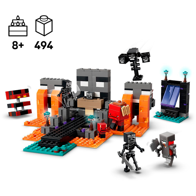 Конструктор LEGO Minecraft Битва за Візер 494 деталі (21590) - зображення 3