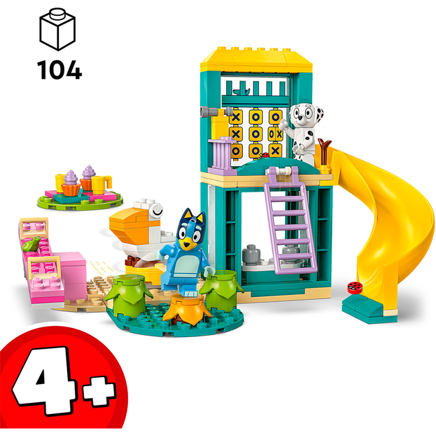 Конструктор LEGO Bluey Веселощі з Блуї та Хлоєю на ігровому майданчику 104 деталі (11201) - зображення 3