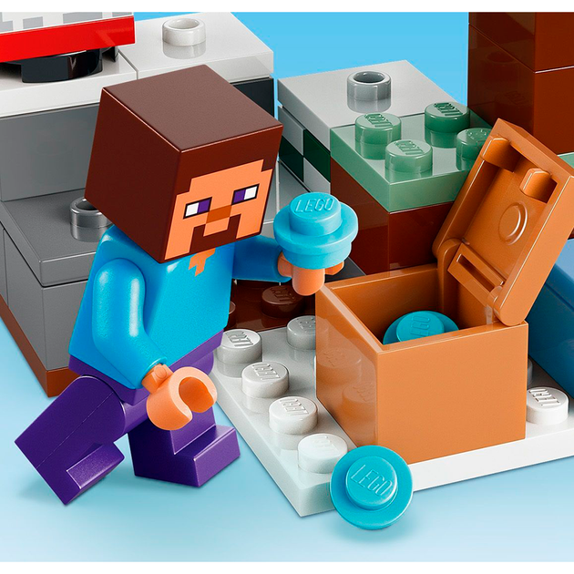 Конструктор LEGO Minecraft Пригоди Стіва в тайзі 79 деталей (21583) - зображення 5