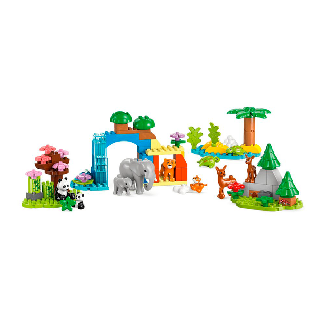 Конструктор LEGO DUPLO Town Сімейства диких тварин 3-в-1 92 деталі (10446) - зображення 5