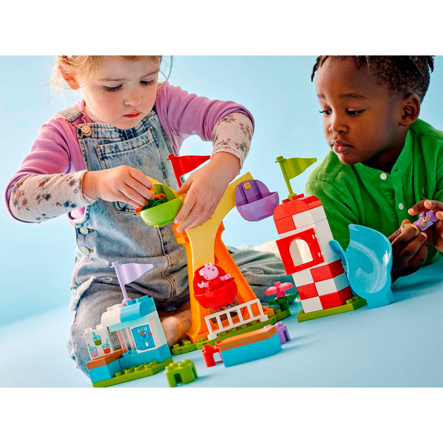 Конструктор LEGO DUPLO Peppa Pig Ярмарка развлечений 53 детали (10453) - изображение 5