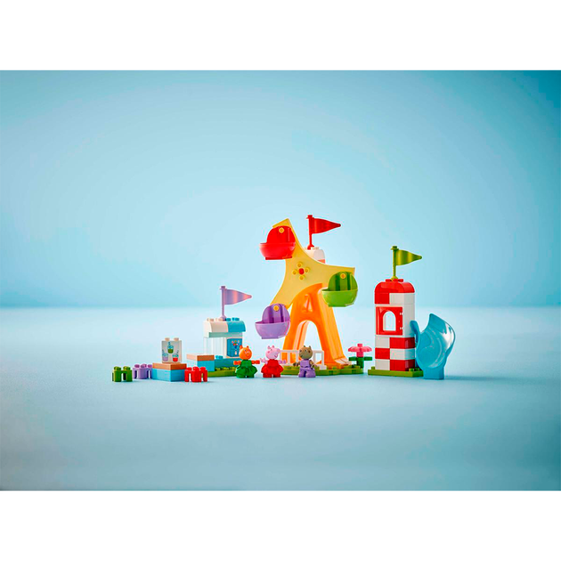 Конструктор LEGO DUPLO Peppa Pig Ярмарка развлечений 53 детали (10453) - изображение 7